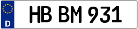 Trailer License Plate